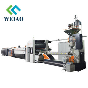 Venta caliente bolsa de tejido Pp línea de cinta de plástico dibujar de hilo plano extrusora - Product Image 5