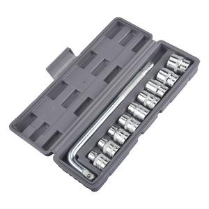 Jeu de clés à douille 10 pièces 1/2 pouces en acier au chrome vanadium à 6 points pour la réparation de voitures et de motos, usage domestique, étui à outils inclus - Product Image 5