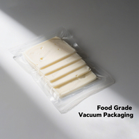 Sacs sous vide personnalisés imprimés en gravure 15*25cm 20*30cm en PE pour aliments, sacs en plastique transparent gaufrés pour sushis, viande fraîche, riz, type PET