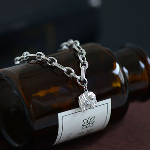 Bracciale con Charm a Forma di Elefante in Acciaio Inossidabile di Lusso, Personalizzato, Antiossidante e Impermeabile, per Donna - Product Image 3