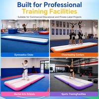 Tapis de gymnastique gonflable portable sur mesure, imperméable, pour l'entraînement en arts martiaux, DWF