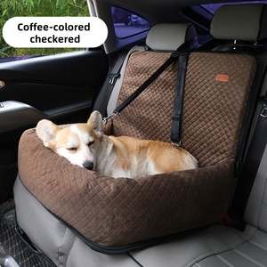 Cama para Mascotas de Algodón y Terciopelo Cómoda a Precio de Fábrica, Cinturón de Seguridad para Perros Extraíble y Lavable con Estampado Animal para Gatos - Product Image 3
