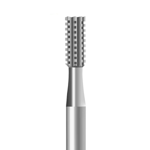 SUPER Q 34 Flat Cylinder <b>Cross</b> Cut Rotary Bur 2.35mm Shank Tool Steel 6Pcs for Jewelry Bezel Shaping Bearing Surface Refining - Product Image 3