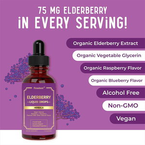 Rosebest OEM Private Label Vegan Organic Elderberry Herbal Extract Liquid Drops Suplemen untuk Imunitas dan Kesehatan Secara Keseluruhan - Product Image 3