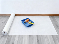 Rouleau de feutre non tissé personnalisable de 50 m, tapis de sol auto-adhésif imperméable pour la peinture et la rénovation, protection des surfaces