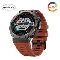 Montre connectée sport GPS Definite M11-DM58 avec écran AMOLED de 1,43 pouce, étanche 5 ATM, altimètre, boussole, logo de démarrage personnalisé, vente en gros