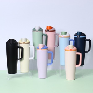 Insulated Water <b>Bottle</b> 40oz Large Capacity With Handle 304 Stainless Steel Double Wall Travel <b>Thermos</b> Cup - Product Image 1