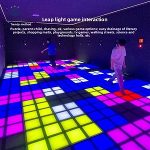 Wow <span class=keywords><strong>LED</strong></span> capteur lampadaire grille dynamique jeu de saut interactif IP65 capteur de mouvement multijoueur éclairage au sol interactif - Product Image 2