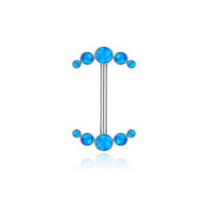 Venta al por mayor F136 titanio implantado 14G claro CZ piedra <span class=keywords><strong>flecha</strong></span> barra pezón anillo titanio <span class=keywords><strong>Piercing</strong></span> joyería para mujeres - Product Image 4
