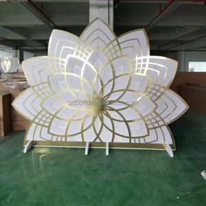 J105 अनुकूलित इस्लेमिक शैली स्टेनलेस स्टील सोने की शादी धातु आर्क शादी के मंच की सजावट के लिए शादी की पृष्ठभूमि - Product Image 6