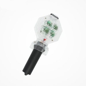 Luce a cono stradale alimentata a batteria barricata LED lampeggiante spia di avvertimento di sicurezza stradale a LED rossa gialla - Product Image 4