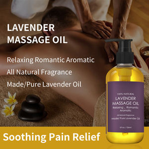 Lavanda Salón de hierbas Masaje corporal Hidratante SPA Músculos Relajante Romántico Aromático Dolor Aceite esencial - Product Image 5