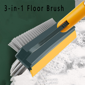 Cepillo de limpieza de inodoro de acero inoxidable XL multifuncional con <span class=keywords><strong>mango</strong></span> largo <span class=keywords><strong>estropajo</strong></span> de esquina de piso de cocina para uso de huecos - Product Image 3