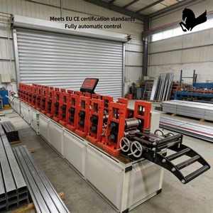 מכונת ייצור פאנלים לתריסי גלילה קרים, נשלטים על ידי בקר PLC, 380V, קלה לתפעול, מכונת עיצוב גלילים - Product Image 1