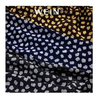 WI-B05 Meistverkaufter Weicher Knitter-Chiffon 100% Polyester Leopardenmuster-Stoff für Mädchen & Frauen Hochzeit Party Kleider Röcke Bekleidung