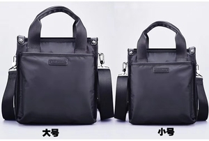 批发男士防水涤纶信使笔记本包可拆卸顶部手柄斜跨单肩包 - Product Image 2