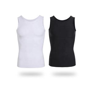 6018 <span class=keywords><strong>chaleco</strong></span> moldeador de postura adelgazante <span class=keywords><strong>para</strong></span> hombres, camiseta de compresión, culturismo, quema de <span class=keywords><strong>grasa</strong></span>, secado rápido en el pecho, ropa moldeadora de Control de barriga - Product Image 5