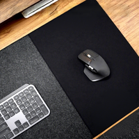 Alas Mouse Gaming Kulit Felt Multi Zona Partisi Anti Selip Alas Meja Berkualitas Tinggi untuk Gaming