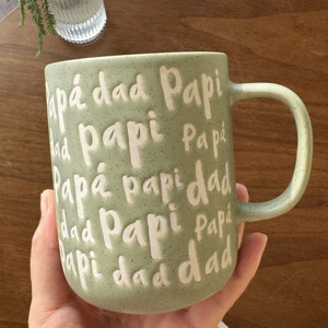 Tazas de pareja Retro populares para padres, grabadas con pantalla de seda tazas de cerámica, regalos - Product Image 3