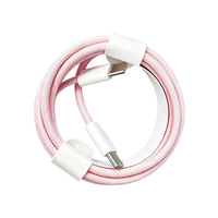 Cable de Datos de PVC Trenzado de Nailon Colorido, Carga Rápida Compatible con 20W/30W/45W/60W para Teléfonos Móviles IOS y Tabletas, Cobre Puro
