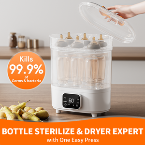 Fabbrica all'ingrosso biberon sterilizzatore e asciugatrice con schermo Lcd ad alta definizione - Product Image 3