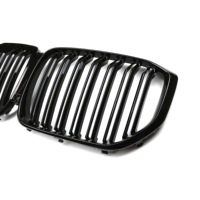 Grille de calandre centrale noire brillante à double lamelles 2019-ABS pour BMW X5/X6 G05