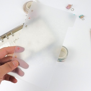 A5 A6 A7 Frosted <strong>PP</strong> 6-Tab <strong>Divider</strong> <strong>Index</strong> Pages Plate for Protecting Inner Paper Spacer Planner Filofax Organizer Tab <strong>Dividers</strong> - Product Image 3