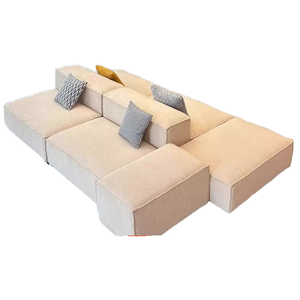 Ấm Kem Sáng Tạo Kết Hợp Vải Cắt Sofa Đặt Miếng Bọt Biển Giải Trí Túi Đậu Ghế Đơn Nằm Giường Cho Phòng Khách - Product Image 5