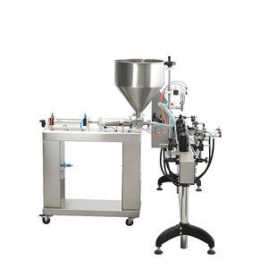 Máquina automática de llenado de pasta y líquidos de un solo cabezal Máquina de tapado y etiquetado a juego Opcional con transportador y tolva - Product Image 4