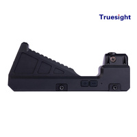 Lunette de chasse tactique légère Truesight F412-L High 298,6 g avec câble de charge intégré, longue autonomie et résistance IPX4