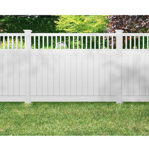 Panel de valla de privacidad de vinilo decorativo para exteriores, valla de <span class=keywords><strong>jardín</strong></span> de 6 pies, <span class=keywords><strong>casa</strong></span> de listones de plástico PVC - Product Image 2
