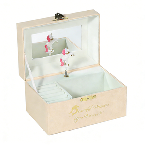 Boîte à musique à bijoux, boîte à musique antique avec ballerine, boîte à musique en papier, boîte à musique avec cygnes danseurs, boîte à musique en carton, boîte à musique cadeau - Product Image 2