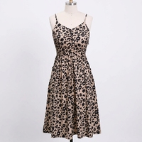Robes décontractées élégantes personnalisées pour femmes, robe d'été sans manches imprimée, robe de plage à bretelles spaghetti avec poches