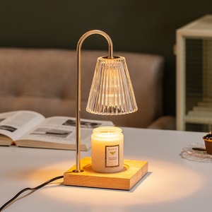 모던 미니멀 우드 크리스탈 캔들 워머 무드등 침실 거실 조명 - Product Image 1