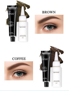Crème de tatouage pour sourcils au henné, marque privée, longue durée, à domicile, teinture pour cils, sourcils, kit de teinture - Product Image 4