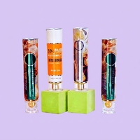 Tubes de dentifrice inclinés en aluminium-plastique de forme personnalisée 12,7-35 mm avec bouchon à vis de qualité alimentaire Impression UV Soins personnels