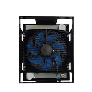 Enfriador de aceite hidráulico de aluminio, placa intercambiadora de calor Ah1417t con ventilador, enfriador de aceite de aire Industrial, gran oferta