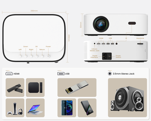 <span class=keywords><strong>Projecteur</strong></span> LCD <span class=keywords><strong>LED</strong></span> 4K 1080p Wifi TV <span class=keywords><strong>10000</strong></span> <span class=keywords><strong>Lumens</strong></span> Portable Android Smart Pro Bluetooth, prix d'origine - Product Image 5