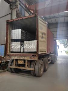 SANDE Venta Carro de instalación de aluminio de 4 ruedas Condición Taller de piedra Losa de granito Encimera Carro móvil - Product Image 6