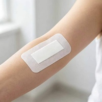Pansement stérile auto-adhésif hypoallergénique respirant sur mesure, tampon absorbant non tissé, couvre-plaie médical, pansement