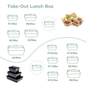 <span class=keywords><strong>KING</strong></span> GARDEN - Contenedores de Alimentos Desechables de Papel Recubierto de Grado Alimenticio, Forrados de Plástico, Color Personalizado, Carpetas para Alimentos, Laminación Mate para <span class=keywords><strong>Sushi</strong></span> - Product Image 6