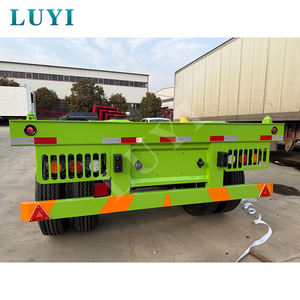 Semi-<span class=keywords><strong>remorque</strong></span> squelette à <span class=keywords><strong>double</strong></span> essieu de 40 pieds, robuste, à 2 <span class=keywords><strong>essieux</strong></span>, pour conteneurs - Product Image 3