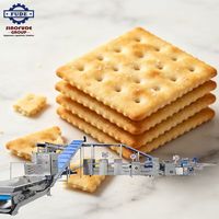 Ligne de production de biscuits et de gâteaux entièrement automatique multifonctionnelle à servomoteur, efficace et très demandée, pour usine de transformation d'aliments de collation