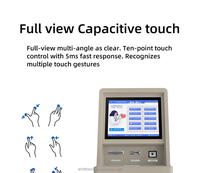 Terminal POS Layar Sentuh Kapasitif Indoor Wintronix 10 Titik, Pembaca Barcode, Fungsi SDK, Model Berdiri