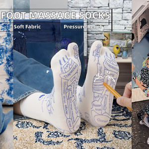 Kaus kaki pemijat kaki akupuntur ringan profesional, titik refleksologi untuk pereda nyeri otot & peningkatan sirkulasi darah - Product Image 2