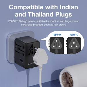 Wontravel OEM ODM Green 35W Electric Multiple <b>Type</b> D/0 Worldwide Travel <b>Adapter</b> for Travel - Product Image 4
