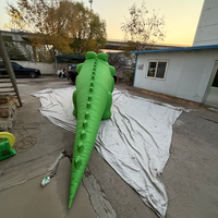 Nouveau costume de mascotte de dinosaure crocodile gonflable pour spectacle de zoo