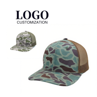 Casquette Snapback 6 Panneaux en Maille Camouflage Chasse Richardson112 – Chapeau de Baseball Tendance Décontracté 100% Coton Respirant Imperméable
