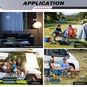 แบตเตอรี่โซลาร์ชาร์จเร็ว LANX LiFePO4 แบบโซลิดสเตท 100Ah/200Ah/300Ah 12.8V ชาร์จซ้ำได้ 6000 รอบ 1280W/2560W/3840W - Product Image 3