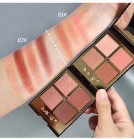Palette de maquillage en poudre tout-en-un, best-seller, 4 couleurs, luxe, minérale, waterproof, cruelty-free, haute pigmentation, effet métallique, marque privée